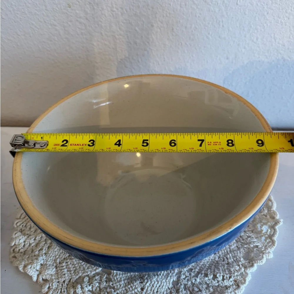 Vintage Blue Stoneware Bowl Set - Picture 2 of 16